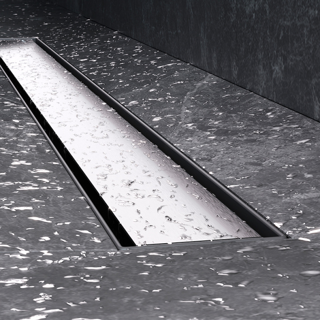 Am.Pm MasterFlow 90 W01SC-U11-090-04SB с решеткой Хром матовый / под плитку Tile