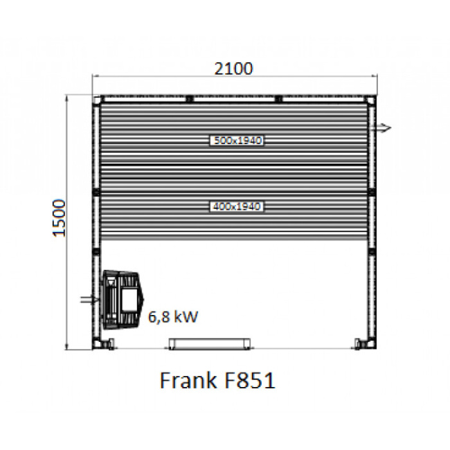 Frank F 853 (230x150x210) Кедр Экстра